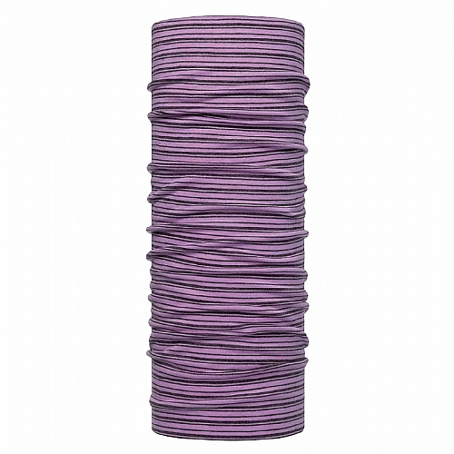 美麗諾羊毛頭巾 粉紫織色 